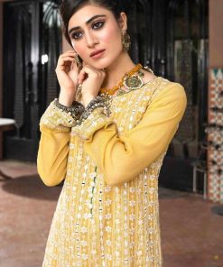 Yellow &Amp; Green Gharara Outfit Evening Wear Imada2021Y 9 Adab