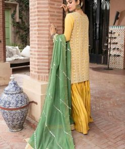 Yellow &Amp; Green Gharara Outfit Evening Wear Imada2021Y 6 Adac