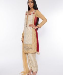 Semi Formal Suit Gold/ Maroon Anfr-285Gm 6 Angoldlaceb