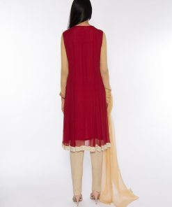 Semi Formal Suit Gold/ Maroon Anfr-285Gm 7 Angoldlacec