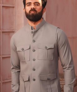 3Pcs Men’s Wear Straight Pants Suit Imist07-Mid Grey 7 Imist07 Grey