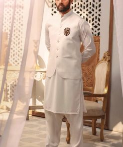 3PCS MEN'S WEAR SUIT BURJ IMIST06-OFFWHITE