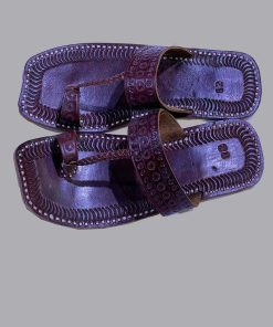 Maroon Colour Kolhapuri Chappal, Kohl2006Mrn 4 Kohlapurima