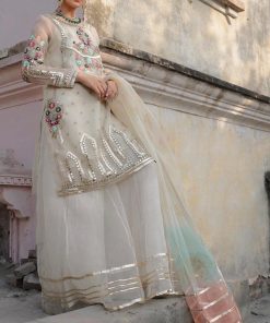 Imani Luxury Pret Evening Wear Outfit-Cremê Imleel20228C 6 Leelaa.manistudio.com