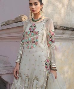 IMANI LUXURY PRET EVENING WEAR OUTFIT-CREMÊ IMLEEL20228C