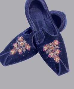 Black Velvet Groom Khussa, Shoes, Mnks105Blk 4 Mnblkmulti10