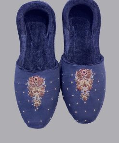 Black Raw Silk Groom Khussa, Shoes, MNKS103BLK
