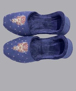 Black Raw Silk Groom Khussa, Shoes, Mnks103Blk 4 Mnrmulti8A