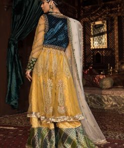 Mehndi Collection Mustard &Amp; Green Outfit Mbfx-852Yg 5 D 000 Back