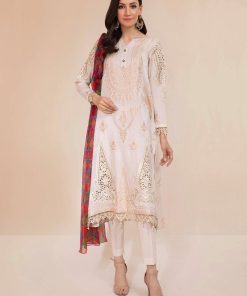 MARIA.B SUMMER LAWN SUIT OFF-WHITE MBDS-2201AW
