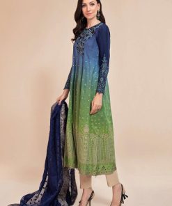 Maria.b Summer Lawn Suit Shaded Blue Green Mbds-2205Bg 5 Ds 2205 Bb.imanistudio.com