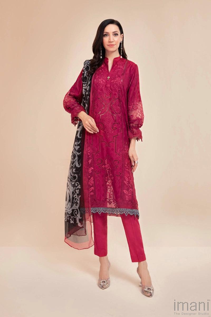 Maria.b Summer Lawn Suit Fuchsia Pink Mbds-2208Af