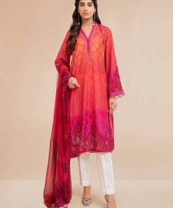 MARIA.B SUMMER LAWN SUITP ORANGE/MAGENTA OMBRÉ MBDS-2209BO