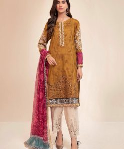 MARIA.B SUMMER LAWN SUIT MUSTARD MBDS-2214AM