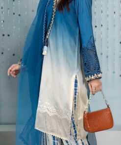 Maria.b Casual Wear Suit Shaded Blue Mbdw-Ea22-05Sb 7 Dw Ea 2205 Blue Closeup Imanistudio.com
