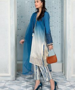 Maria.b Casual Wear Suit Shaded Blue Mbdw-Ea22-05Sb 6 Dw Ea 2205 Blue Side Imanistudio.com