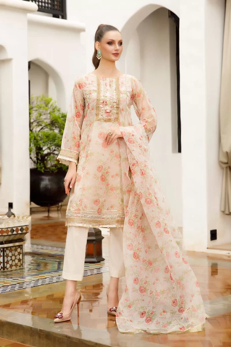 Maria.b Casual Wear Suit Off-White Roses Mbdw-Ea22-72Wr