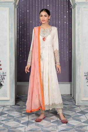 MARIAB CASUAL WEAR SUIT OFF-WHITE/ORANGE MBDW-EA22-01WO