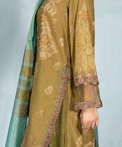 Maria.b Casual Wear Gharara Suit Olive Green Mbdw-Ea22-22Og 6 Dw Ea22 22 Olive Greenc