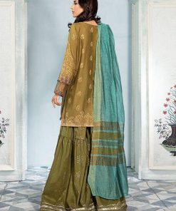 Maria.b Casual Wear Gharara Suit Olive Green Mbdw-Ea22-22Og 8 Dw Ea22 22 Olive Greend