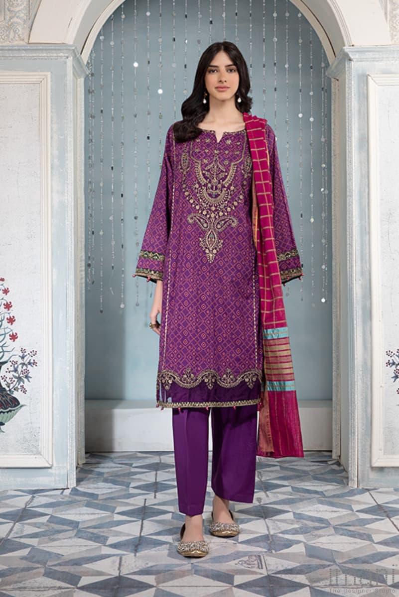 Mariab Casual Wear Suit Purple Mbdw-Ea22-39Pp