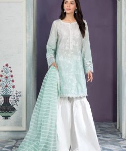 Mariab Casual Wear Suit Aqua/White MBDW-EA22-34AW