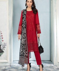 MARIAB CASUAL WEAR SUIT DEEP RED MBDW-EA22-41DR