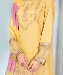 Mariab Casual Wear Suit Yellow Mbdw-Ea22-44Y 8 Mariab Casual Wear Suit Yellow Mbdw-Ea22-44Y
