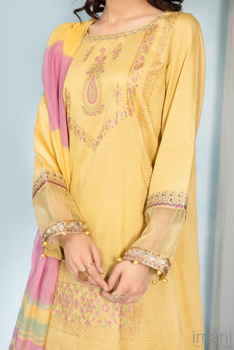 Mariab Casual Wear Suit Yellow Mbdw-Ea22-44Y