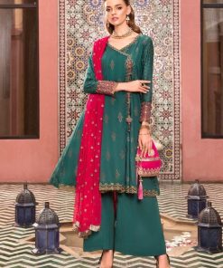 Maria.b Casual Wear Green/ Pink Suit MBDW-EA22-52GP
