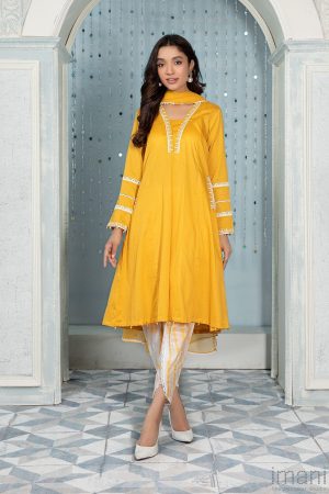MARIAB CASUAL WEAR SUIT YELLOW MBDW-EA22-17YL