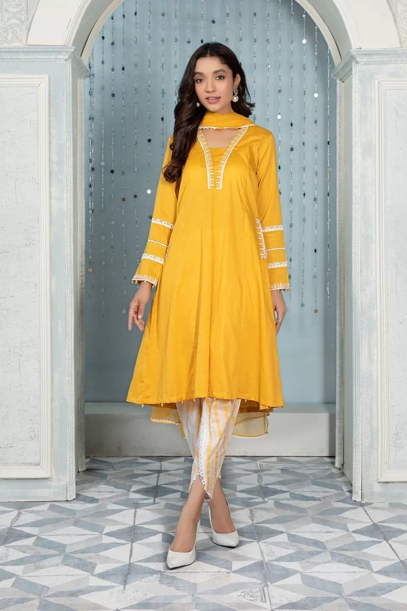 Maria.b Casual Wear Suit Yellow Mbdw-Ea22-57Yl