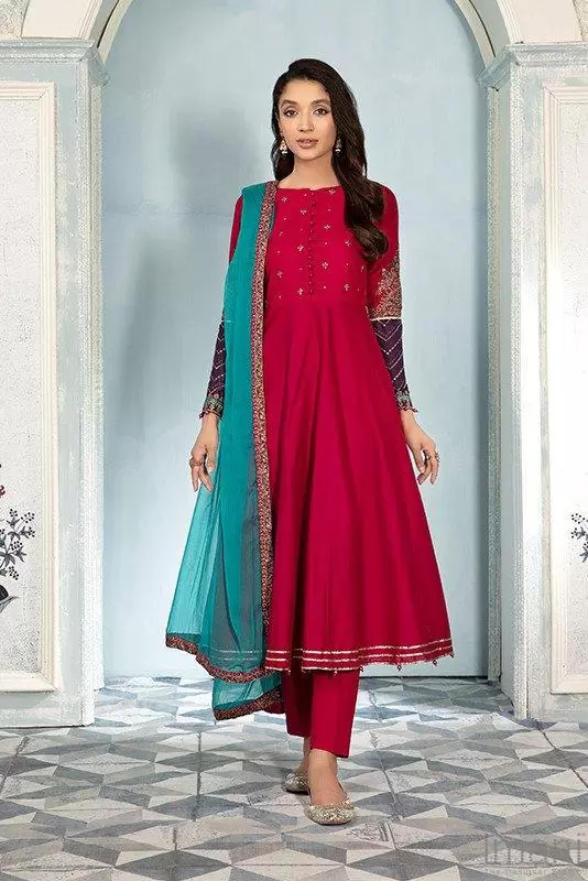 Mariab Casual Wear Suit Fuchsia Pink Mbdw-Ea22-64Fp