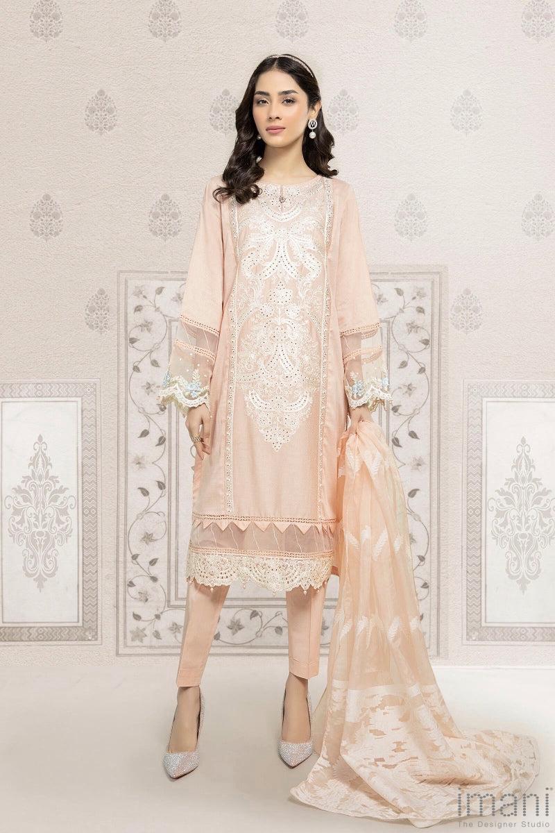 Mariab Casual Wear Suit Peachy Pink Mbdw-Ef22-04Pp