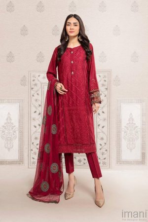 MARIAB CASUAL WEAR SUIT RED MBDW-EF22-20R