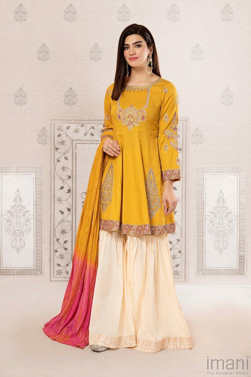 Mariab Casual Wear Suit Yellow Mbdw-Ef22-17Yl