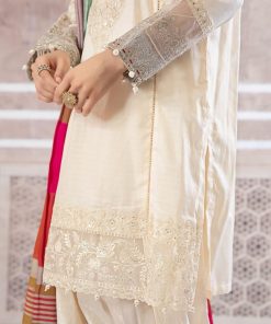 Maria.b Casual Wear Shalwar Kameez Off-White Mbdw-Pf22-17Ow 10 Dw Pf 2217 Off White Closeup 01 Imanistudio.com