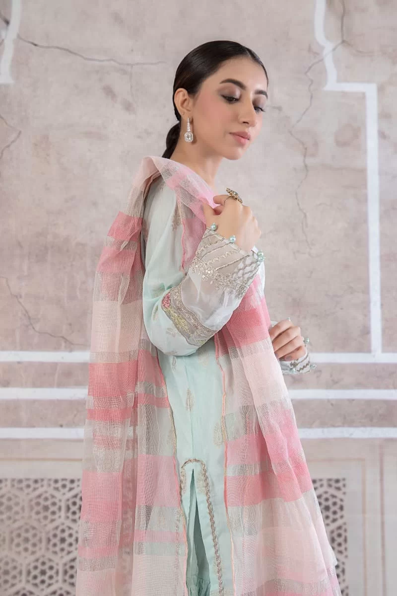 Maria.b Casual Wear Gharara Suit Pastel Pink Mbdw-Pf22-11Pp