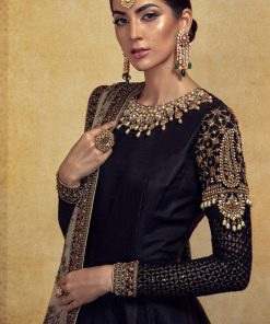 Maria B Wedding Wear Black Dress Mbfx-8331B 5 Fx 831B