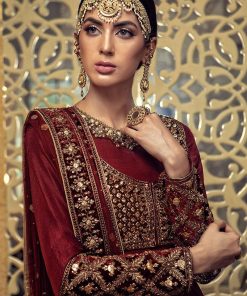Formal Collection Maroon Dress Mbfx-832M 3 Fx 832B