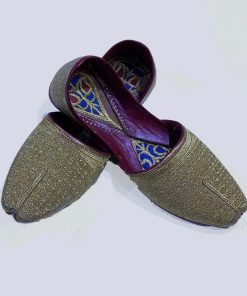 Gold Tilla Traditional Khussa, Shoes, Imks108Gld 5 Godtilla9B
