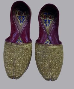 Gold Tilla Traditional Khussa, Shoes, IMKS108GLD