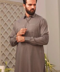2Pcs Men’s Wear Shalwar Kameez Jashan Imist01-Graphite 5 Ist 01 Graphite