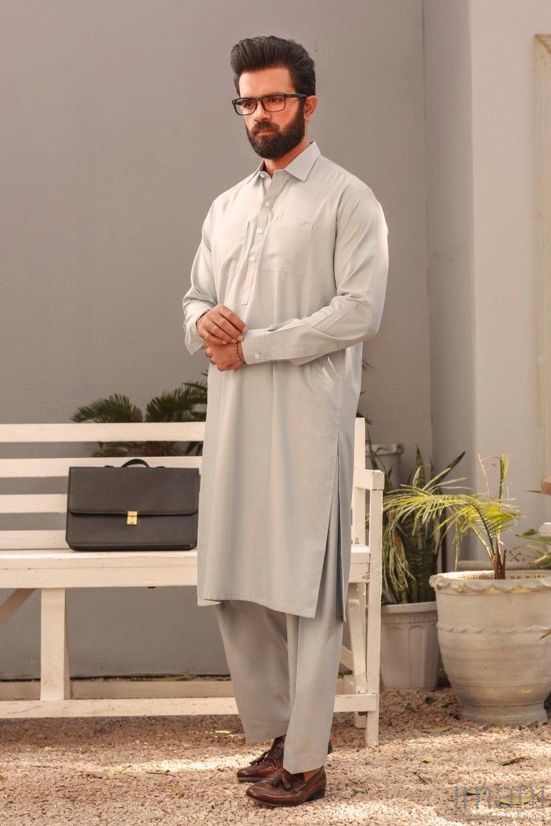 2Pcs Men'S Wear Shalwar Kameez Jashan Imist01-Light Blue