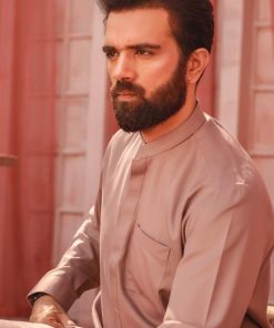 2Pcs Men’s Wear Shalwar Kameez T Karvaan Imist03-Mocha 6 Ist 03 Biscuitb