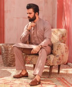 2Pcs Men’s Wear Shalwar Kameez T Karvaan Imist03-Mocha 8 Ist 03 Biscuitd