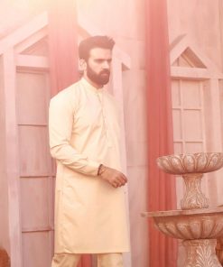 3Pcs Men’s Shalwar Kameez Wasf Imist04-Beige 10 Ist 04Beigec.imanistudio.com