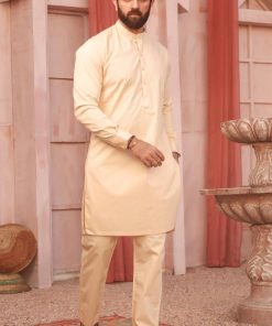 3Pcs Men’s Shalwar Kameez Wasf Imist04-Beige 9 Ist 04Beiged.imanistudio.com