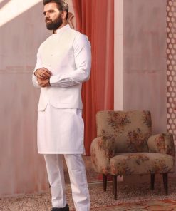 3Pcs Mens Shalwar Kameez Wasf Imist04-White 6 Ist 04Whitea.imanistudio.com