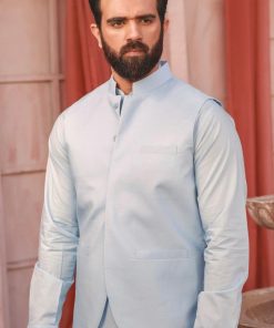 3Pcs Mens Shalwar Kameez Silver Star Imist05-Iceblue 5 Ist 05Aqua.imanistudio.com